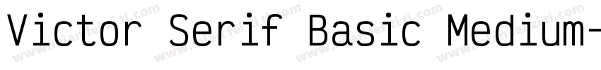 Victor Serif Basic Medium字体转换